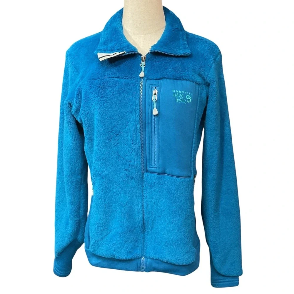Mountain Hardwear Women's Monkey Woman Fleece Full Zip Jacket Blue Size‎ Medium